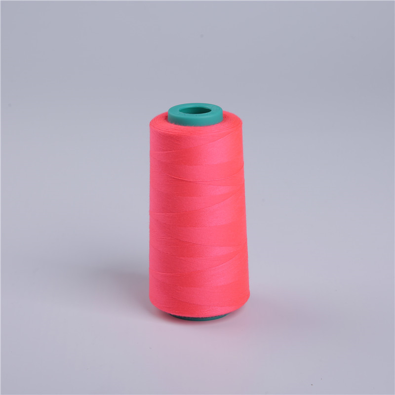 Spun polyester sewing thread
